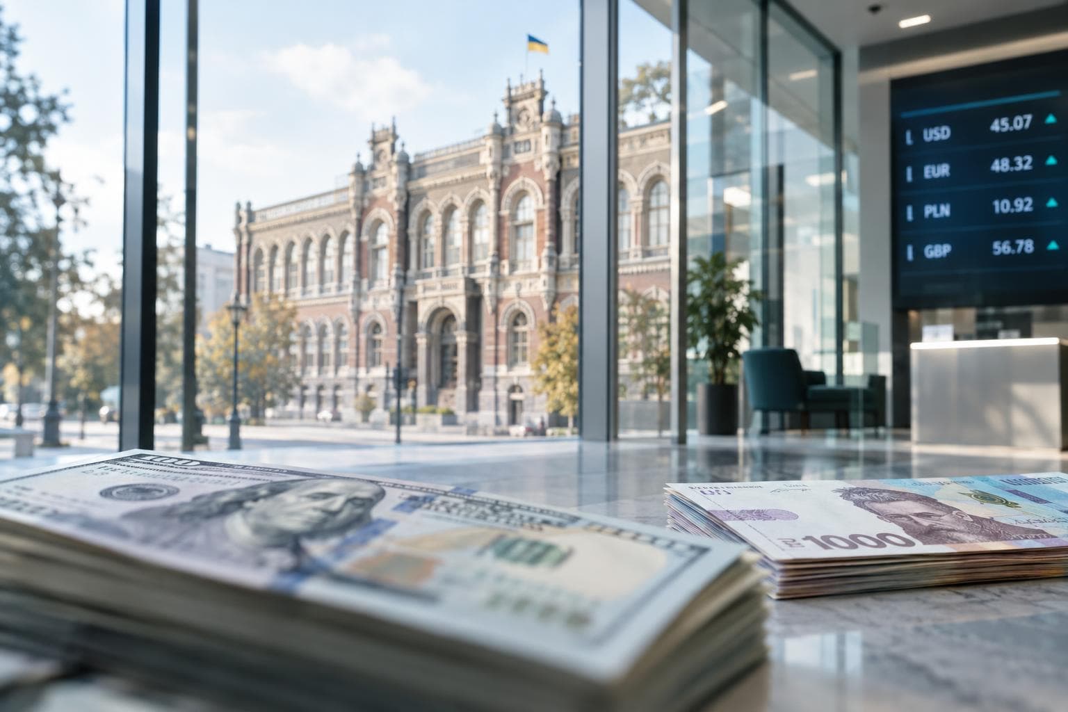 Курс НБУ на 21 жовтня — 45,07 грн за долар